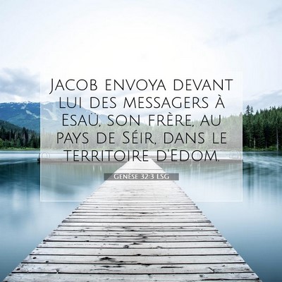 Genèse 32:3 Verset biblique expliqué