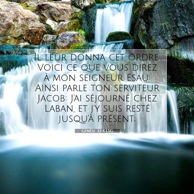 Genèse 32:4 Verset biblique expliqué