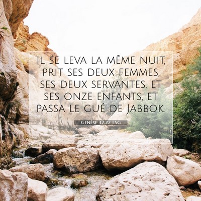 Genèse 32:22 Verset biblique expliqué