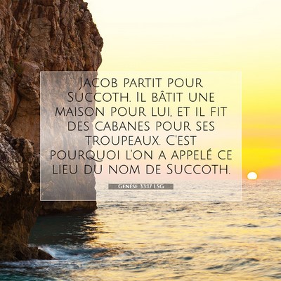 Genèse 33:17 Verset biblique expliqué