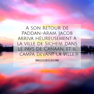 Genèse 33:18 Verset biblique expliqué