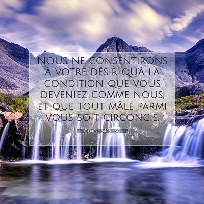 Genèse 34:15 Verset biblique expliqué