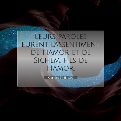 Genèse 34:18 Verset biblique expliqué