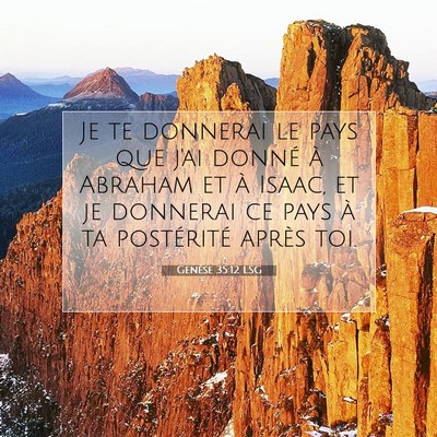 Genèse 35:12 Verset biblique expliqué