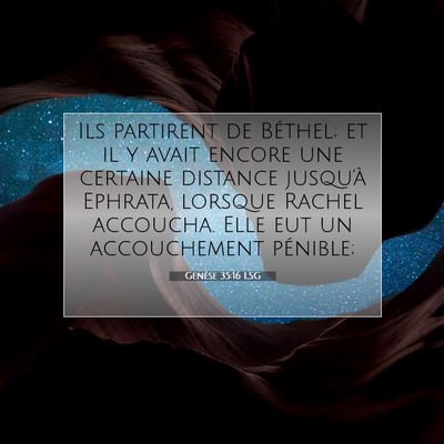 Genèse 35:16 LSG Image du verset biblique