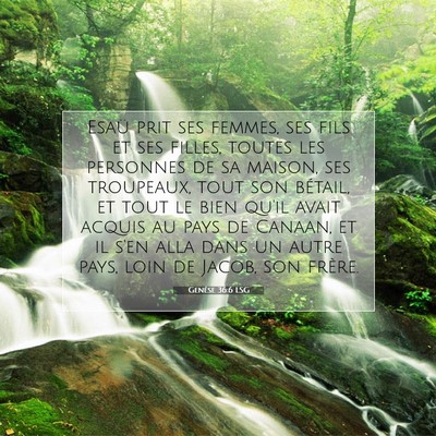 Genèse 36:6 Verset biblique expliqué