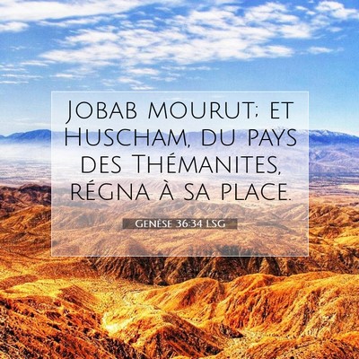 Genèse 36:34 Verset biblique expliqué