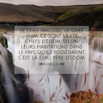 Genèse 36:43 Verset biblique expliqué