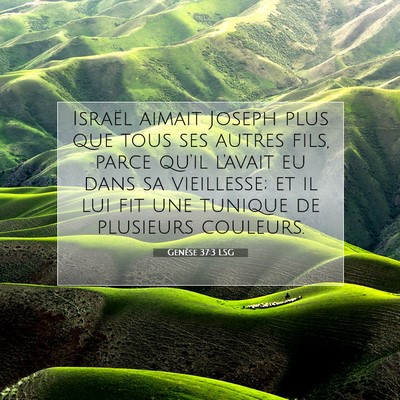 Genèse 37:3 Verset biblique expliqué