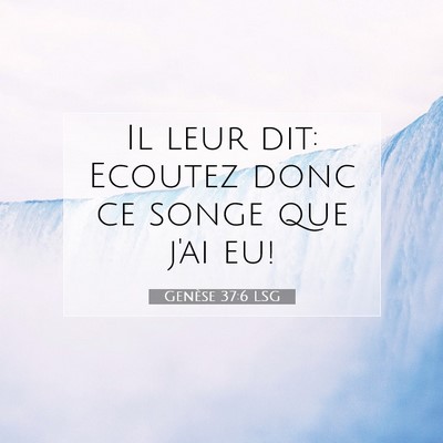 Genèse 37:6 Verset biblique expliqué