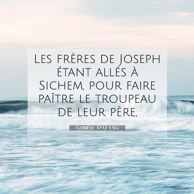 Genèse 37:12 Verset biblique expliqué