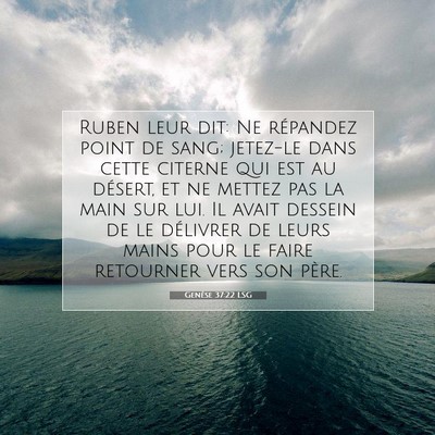 Genèse 37:22 Verset biblique expliqué