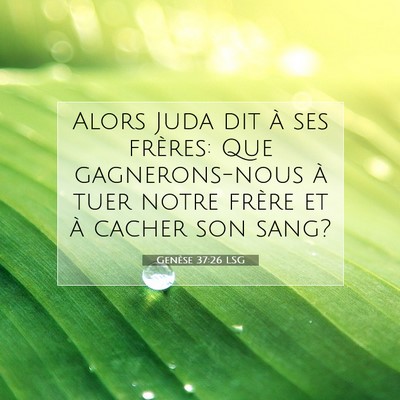 Genèse 37:26 Verset biblique expliqué