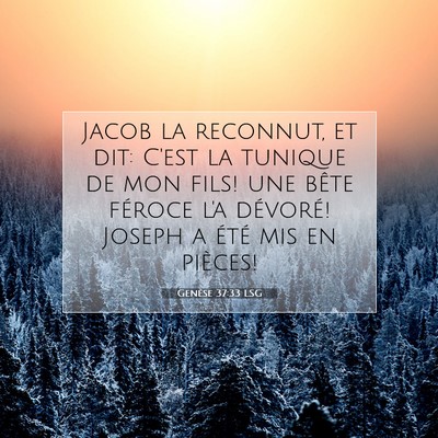 Genèse 37:33 Verset biblique expliqué