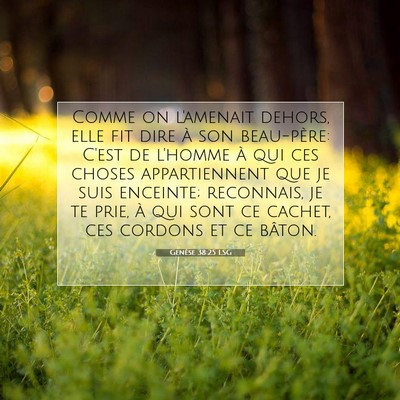 Genèse 38:25 Verset biblique expliqué