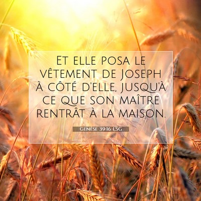 Genèse 39:16 Verset biblique expliqué