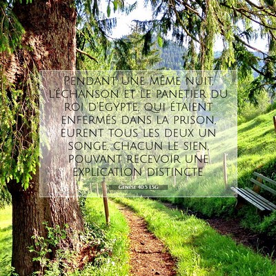 Genèse 40:5 LSG Image du verset biblique