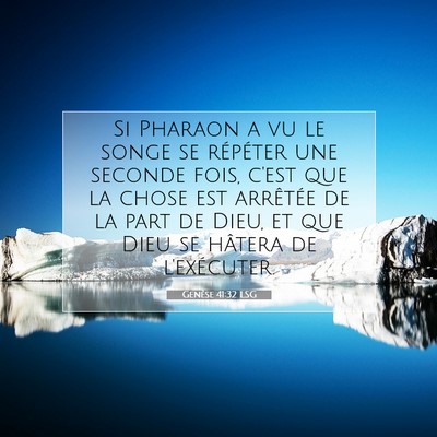 Genèse 41:32 Verset biblique expliqué