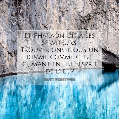 Genèse 41:38 Verset biblique expliqué