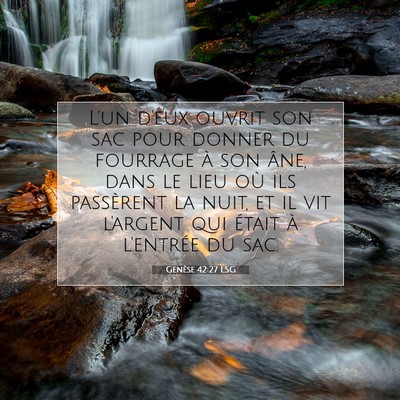 Genèse 42:27 Verset biblique expliqué