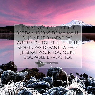 Genèse 43:9 LSG Image du verset biblique