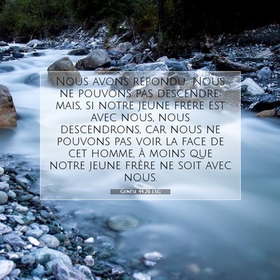 Genèse 44:26 Verset biblique expliqué