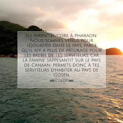 Genèse 47:4 Verset biblique expliqué