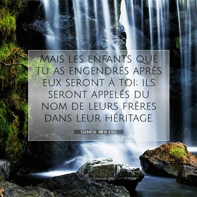 Genèse 48:6 Verset biblique expliqué