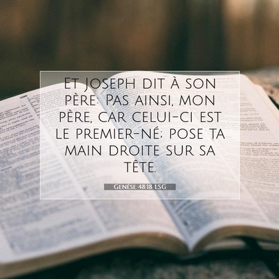 Genèse 48:18 LSG Image du verset biblique