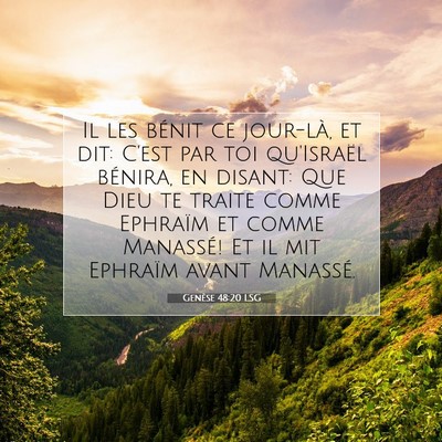 Genèse 48:20 Verset biblique expliqué