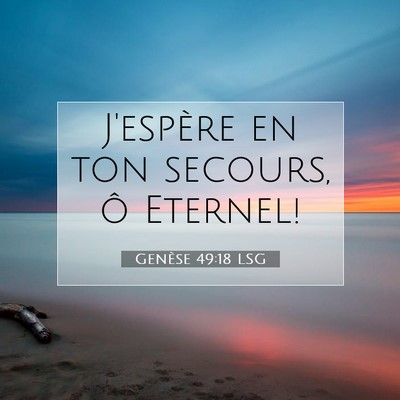 Genèse 49:18 LSG Image du verset biblique