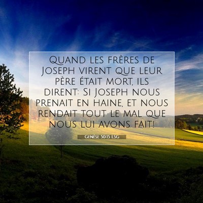 Genèse 50:15 LSG Image du verset biblique