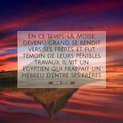 Exode 2:11 Verset biblique expliqué