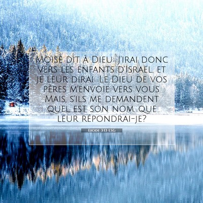 Exode 3:13 LSG Image du verset biblique