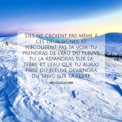 Exode 4:9 LSG Image du verset biblique