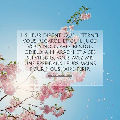 Exode 5:21 LSG Image du verset biblique