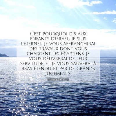 Exode 6:6 Verset biblique expliqué