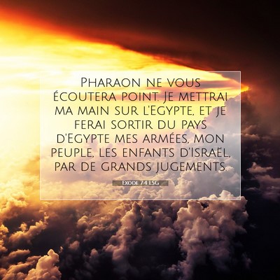 Exode 7:4 Verset biblique expliqué