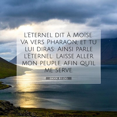 Exode 8:1 LSG Image du verset biblique