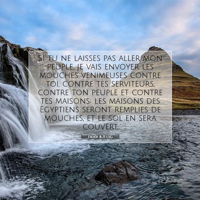 Exode 8:21 LSG Image du verset biblique