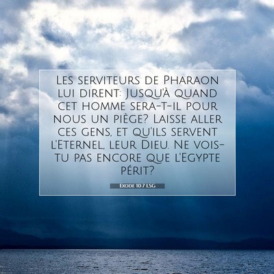 Exode 10:7 LSG Image du verset biblique