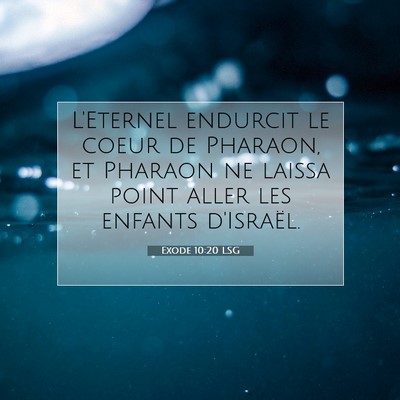 Exode 10:20 LSG Image du verset biblique