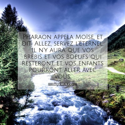 Exode 10:24 Verset biblique expliqué