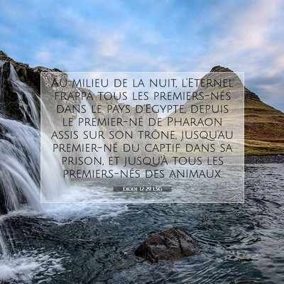 Exode 12:29 Verset biblique expliqué