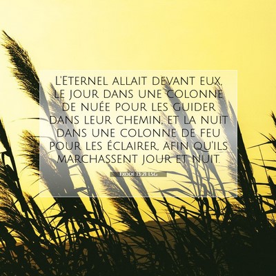 Exode 13:21 LSG Image du verset biblique