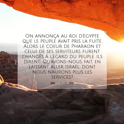 Exode 14:5 Verset biblique expliqué