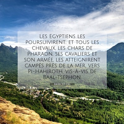 Exode 14:9 Verset biblique expliqué