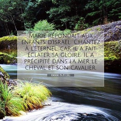 Exode 15:21 LSG Image du verset biblique