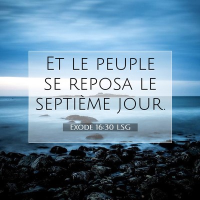 Exode 16:30 Verset biblique expliqué