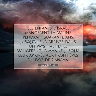 Exode 16:35 Verset biblique expliqué